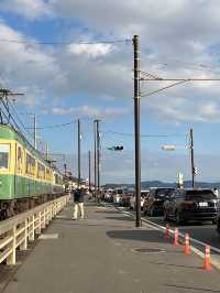 슬램덩크의 배경이 된 가마쿠라코코마에 철도 건널목🌊🚃