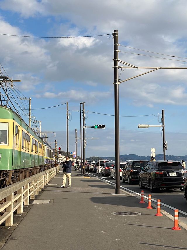 슬램덩크의 배경이 된 가마쿠라코코마에 철도 건널목🌊🚃