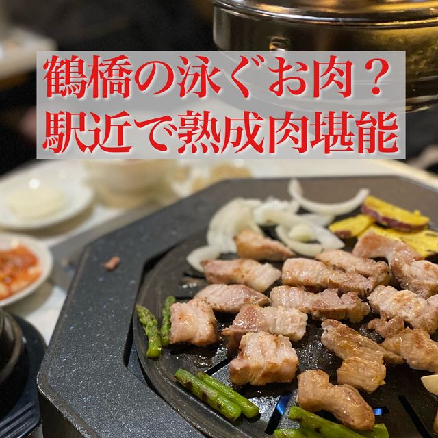 【大阪】水槽で泳ぐお肉！？鶴橋駅近のサムギョプサル