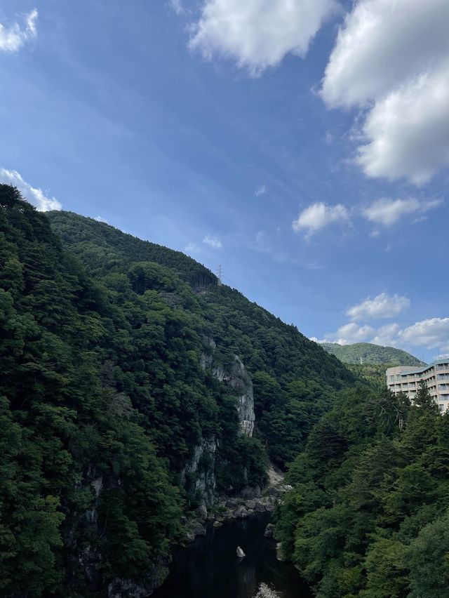 東京出發‼️鬼怒川全長140ｍ行人專用吊橋🤩鬼怒楯岩大吊橋
