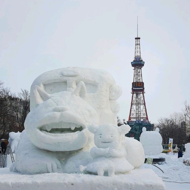 雪之札幌電視塔與大通公園
