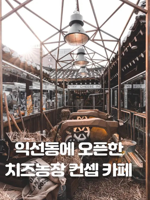 치즈농장 컨셉의 특이한 카페 ‘치즈공업사 익선’🧀