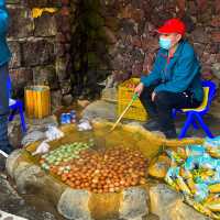 백두산 온천수로 삶은 계란 먹을 수 있는 곳 : 백두산 온천지대