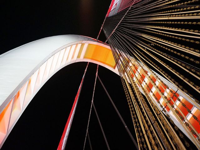 夜遊獵德大橋