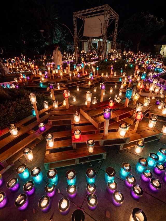【カラフルなキャンドルがとても美しい✨】江ノ島キャンドルナイトが11月まで開催中！🕯️
