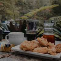 DOCKING AT A COFFEE PLACE QUITE FAR FROM THE CITY CENTER OF BANDUNG,