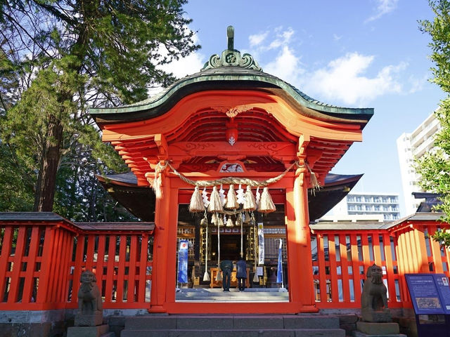 榴岡天滿宮賞花