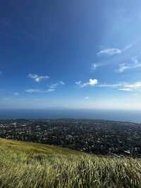 【📍大室山】緑で覆われたスコリア丘💚山頂に立つと天空にいるみたいな気分🫧