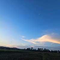 sunset and the twilight