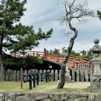 Famous O-Torii Gate in the middle of sea