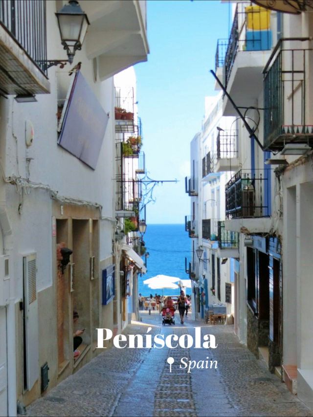 【スペイン】海に浮かぶパールホワイトの村、ペニスコラ🥺🩵🫧