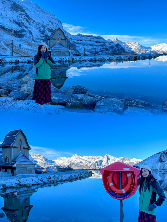 Fallboden Lake: A Snowy Alpine Adventure from Kleine Scheidegg