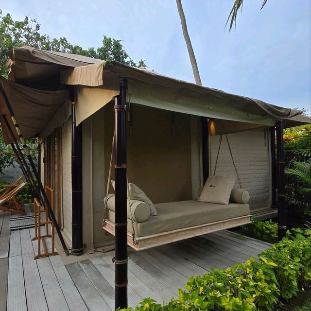 Best Glamping Park bybthe beach With the Beach front View and Padi Field surounding by trees