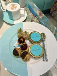 Luxury afternoon tea at Tiffany🩵
