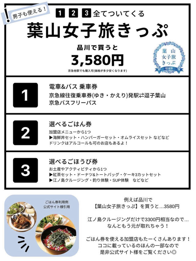 めっちゃお得なマル秘切符を使おう！葉山旅攻略