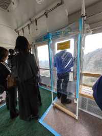 陰雨下別府纜車上山頂