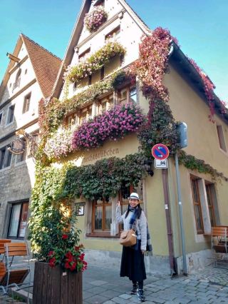 Rothenburg ob der TauberTown, half timber house is here