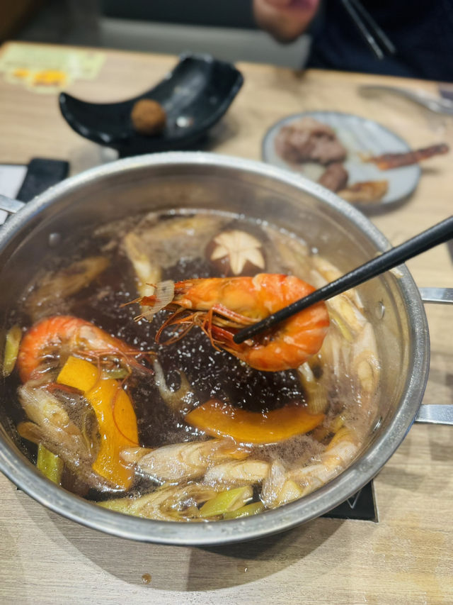 一路打邊爐一路食燒肉😎