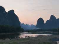 sunset at xingping 