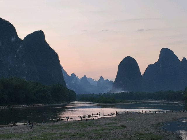 sunset at xingping 