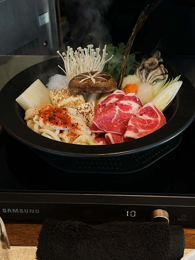 제주에서 만난 스키야끼 찐맛집, 비주얼도 맛도 모두 최고!
