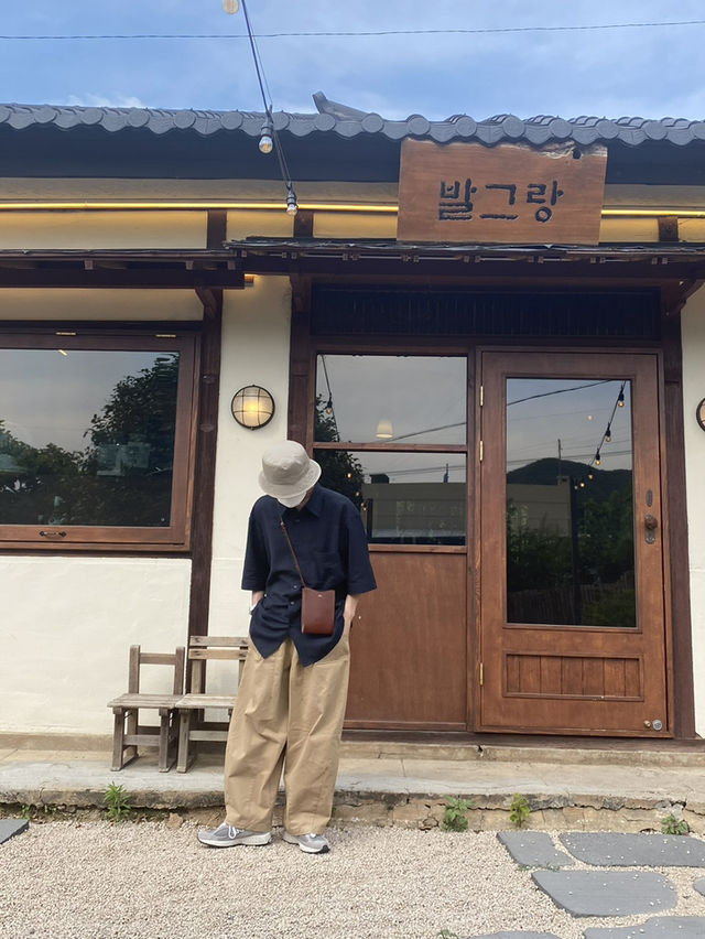 부산 근교 원동 한옥 감성의 카페 발그랑