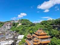 Beautiful views at the top of Keelung Tower, Taiwan