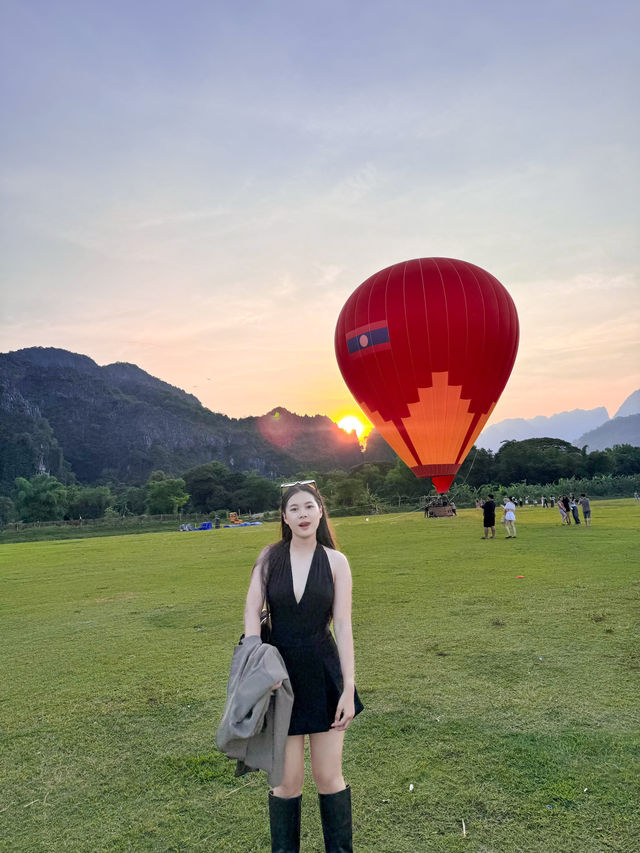 🎈 บอลลูนบินเที่ยวเหนือ Vang Vieng