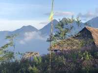 Flower gardens at the Fansipan Cable Car
