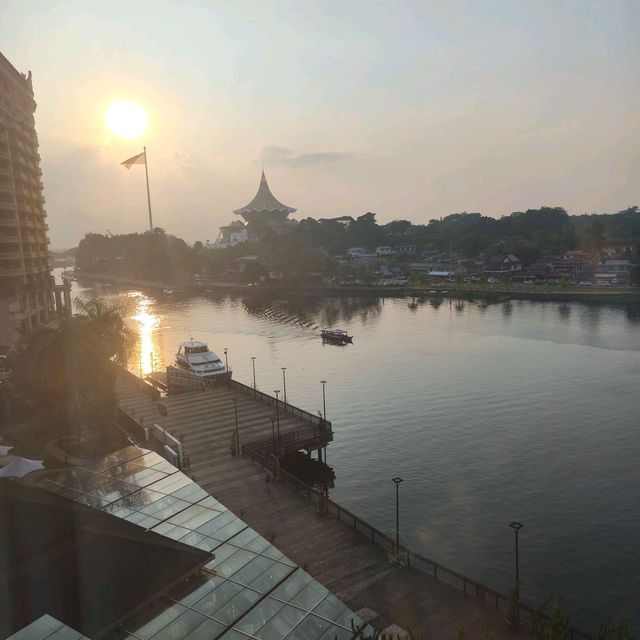 From touchdown to sunsets by the Sarawak River 