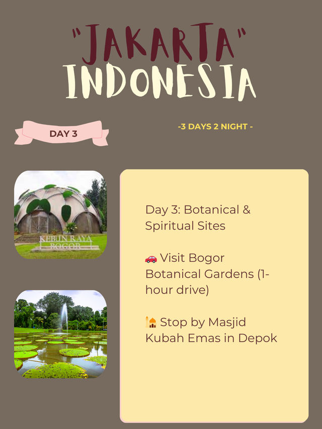🇮🇩 Jakarta Itinerary 🙌