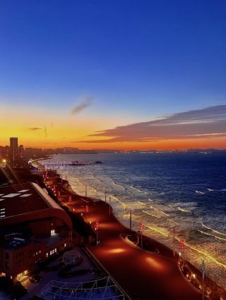 Yantai sunset live Literally looks like an oil painting 😍