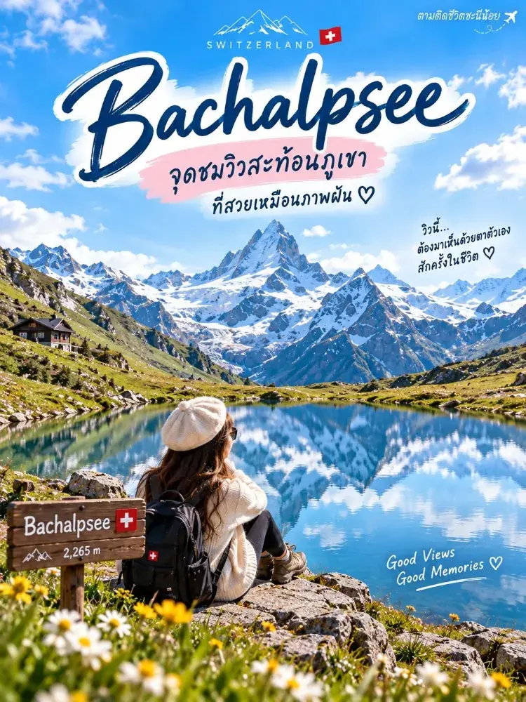 Bachalpsee 天空之鏡。