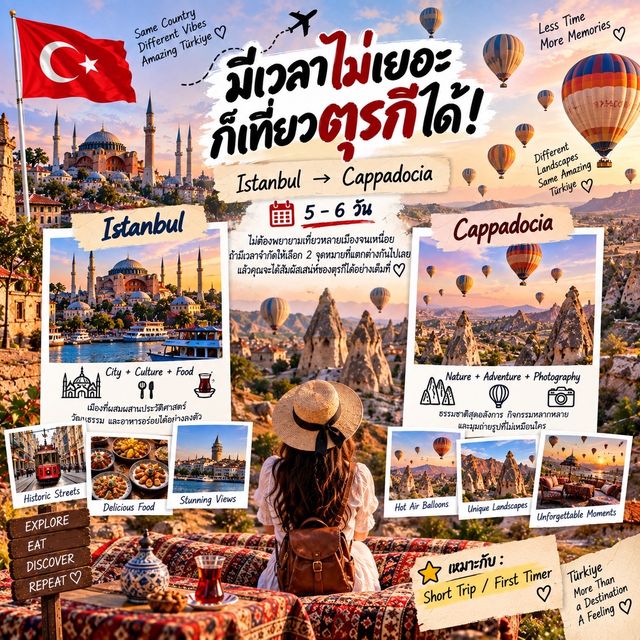 🇹🇷 เที่ยวตุรกีครั้งแรก ไป Route ไหนดี?
