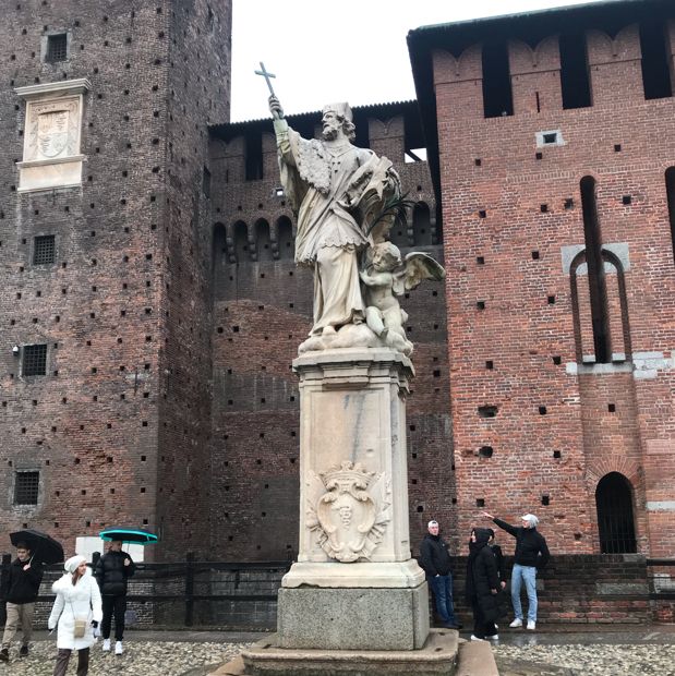 14th century castello in Milan 