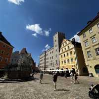 Captivating medieval Regensburg, soaked in pastel light