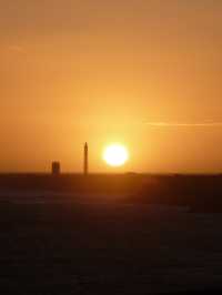 Sunset Over the Ocean: A Serene Evening in Cadiz
