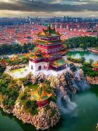 🏯 Penglai Pavilion – Where Legends Meet the Sea and Sky