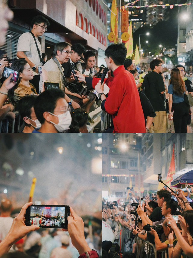 香港大坑舞火龍現場真的太震撼了！！
