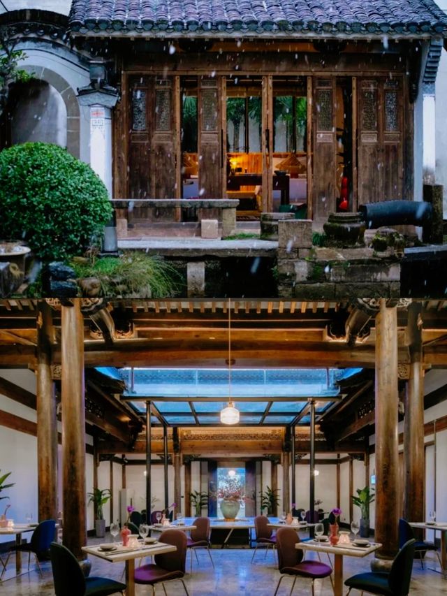 西溪南·慰顏府|徽派園林裡的百年古建酒店