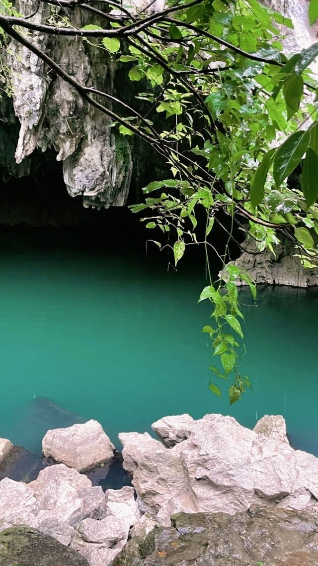 集洞穴、天坑、奇山、秀水為一體，景區內山川秀麗、景色迷人