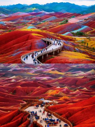 The Palette Spilled by God - The Colorful Danxia