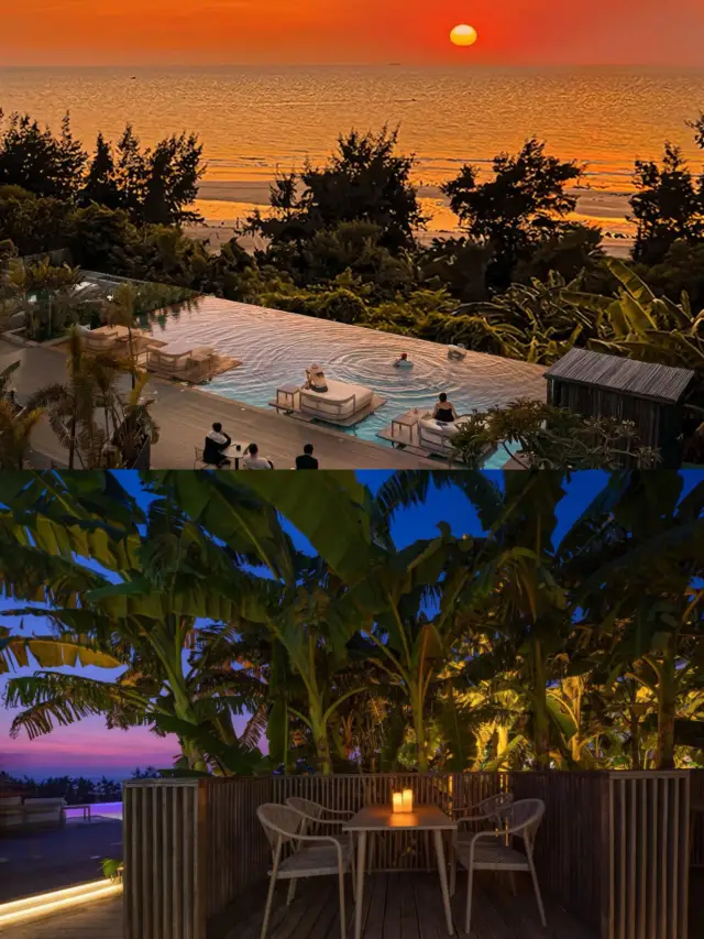 For this stunning sunset sea view hotel, I traveled to Weizhou Island multiple times