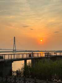 南京魚嘴公園｜沒人能不愛日落吧。