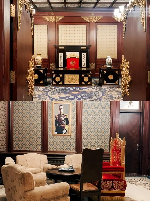 Carved railings and marble steps, blue bricks and vermilion gates bear witness to the "14-year puppet dream" of historical memory