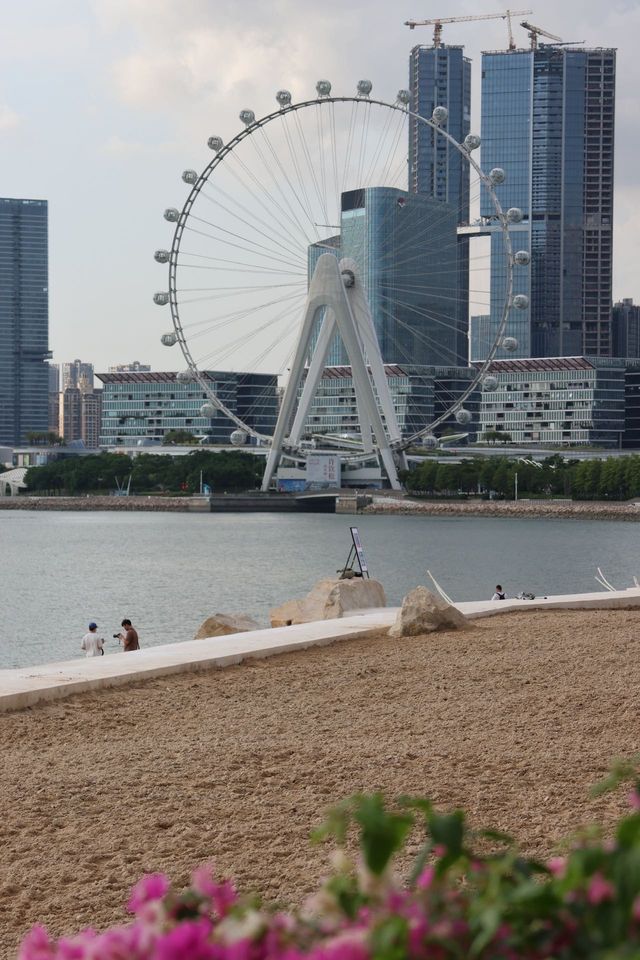 不輸大梅沙，深圳西部也有沙灘了…