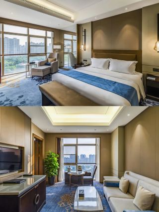 The ceiling at the Shangqiu Five-Star Hotel Xinhua Jianguo is just amazing!