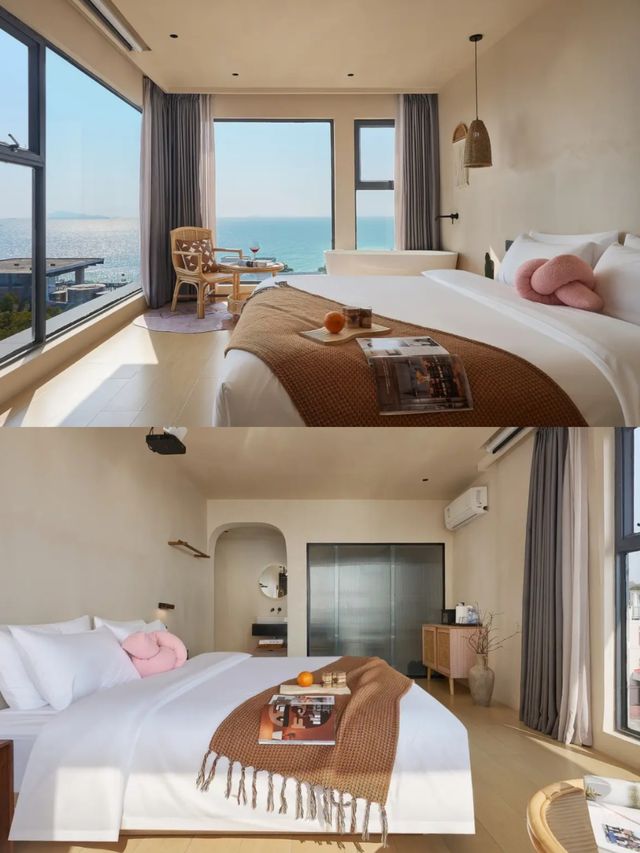 廈門野見海Ibiza民宿｜絕美海景房躺著看日出日落