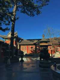 五台山淡季晚霞與1080級台階的挑戰