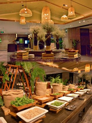 I'm a fan of Wyndham's buffet! They have sashimi, desserts, shrimp, and crab—everything!
